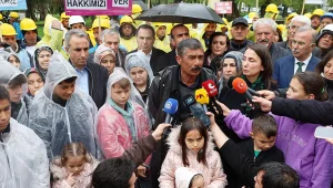 DEM Parti madencilerin yanında