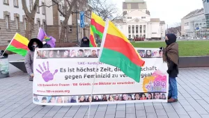 Duisburg’da “Diktatörü yargıla” eylemi 