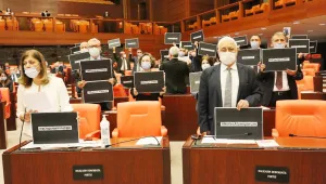Polisin katlettikleri için eylem