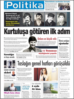 Son Gazete Manşeti