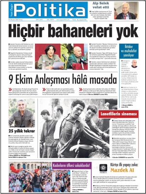 Son Gazete Manşeti