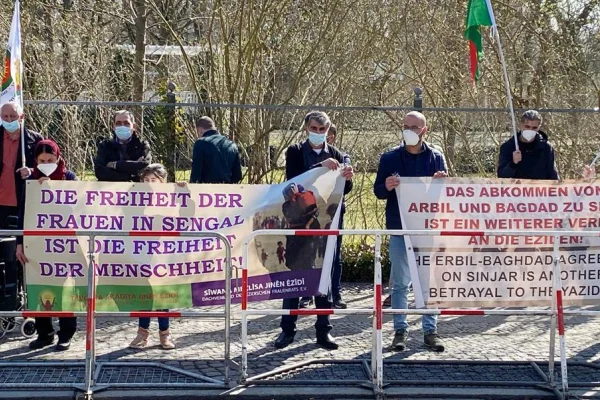 Berlin’de Şengal için eylem