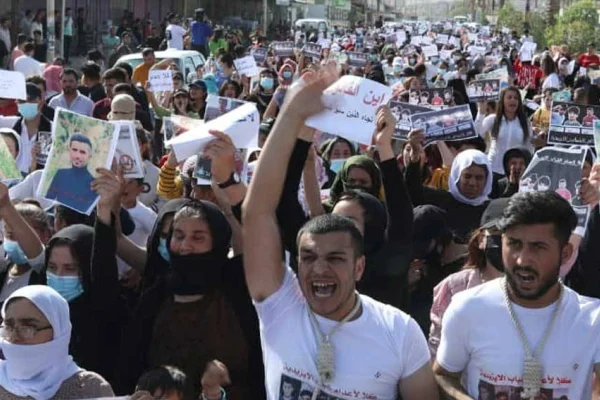 Şengal’de protesto yürüyüşü