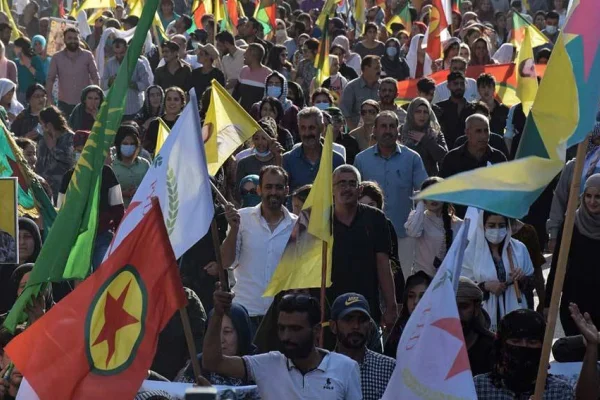 Rojava’da işgal protestosu