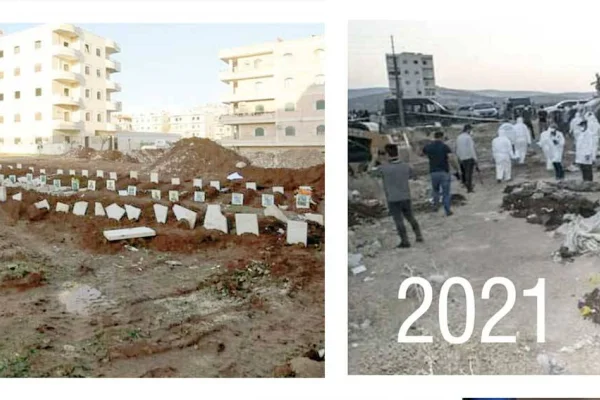 Efrîn’deki dört şehitliği de yıktılar
