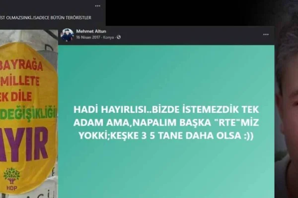 Konya katili Erdoğan hayranı