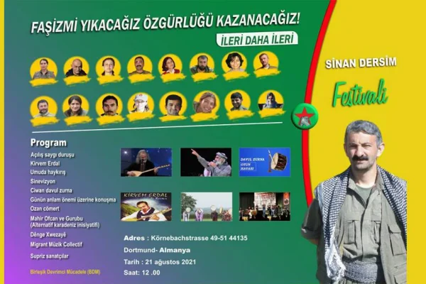 Sinan Dersim anısına Dortmund'ta festival