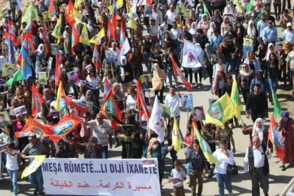 KDP saldırıları protesto edildi