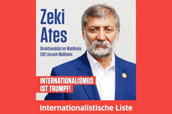 Enternasyonalist Liste adayı: Zeki Ateş