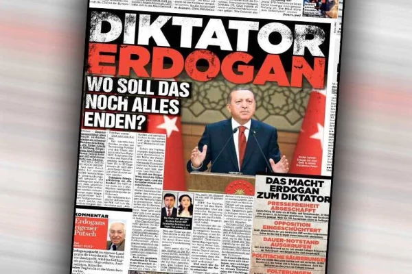 Bild’in manşetini paylaşmaya hapis