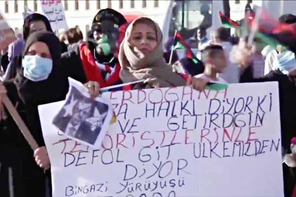 Bingazi’de Tayyip protestosu