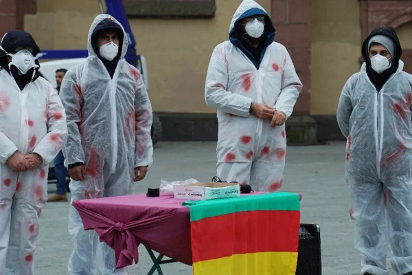 Frankfurt'ta kimyasal protestosu