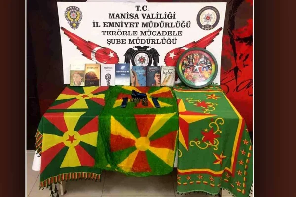 Kitap ve şal suç malzemesi!