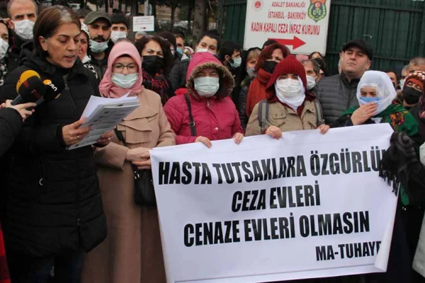Bakırköy Cezaevi önünde eylem