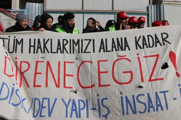 İnşaatçılar haklarını istiyor