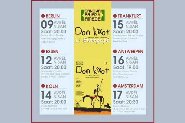 Don Kîxot, Nisan'da Avrupa'da 