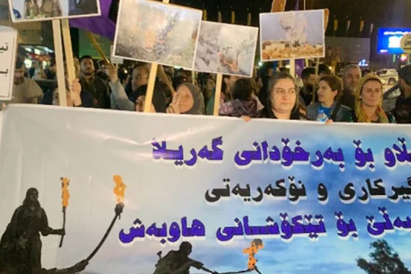 Kadınlar işgali protesto etti