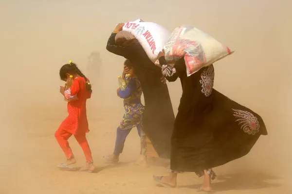 Irak'taki kum fırtınaları