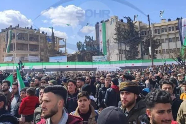 İdlib’de Türk işgal planı protesto edildi