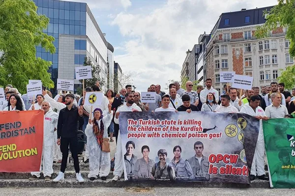Brüksel’de kimyasal protestosu