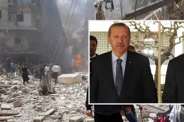 Ve Recep, Esad’ın önünde diz çökerken