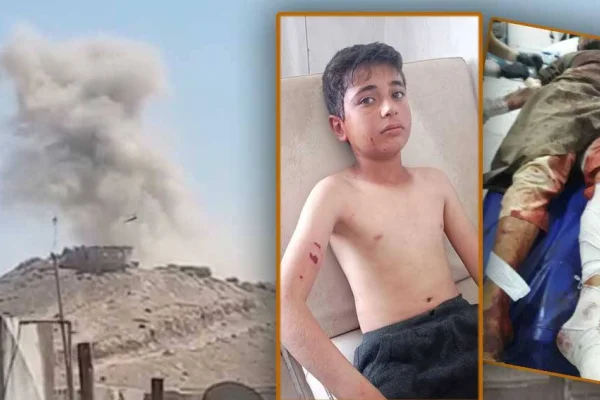 Sınır hattı boyunca bombardıman