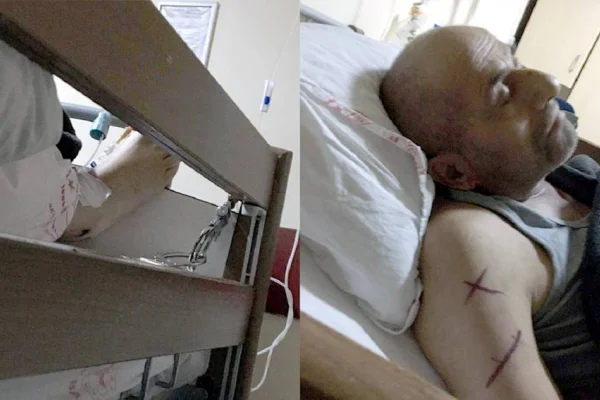 Kanser hastası tutsak, 20 gündür kelepçeli