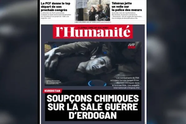 L’Humanite kimyasalı manşetine taşıdı