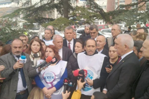 Emekçilere Meclis önünde saldırı 