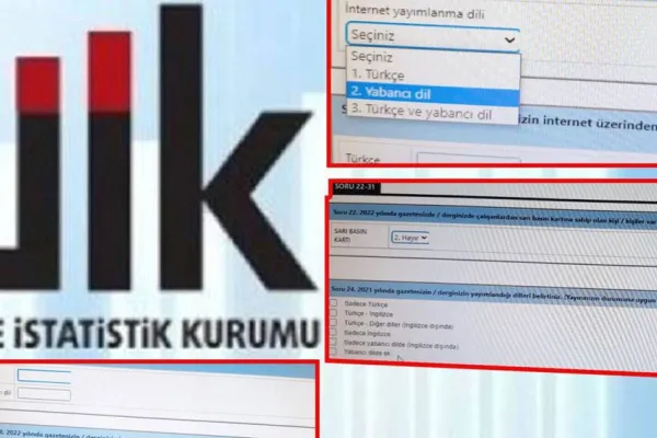 TÜİK'e göre Kürtçe yok!