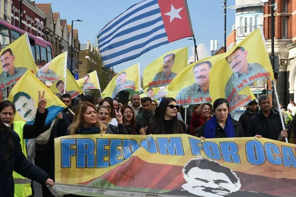 'Öcalan'a Özgürlük' için yürüdüler
