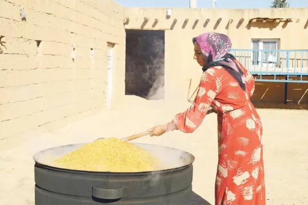 Kazanlar bulgur için kaynıyor