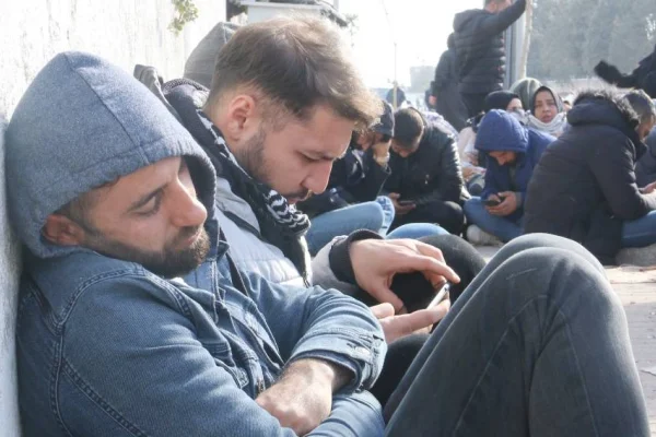 Jandarmaya rağmen eyleme devam