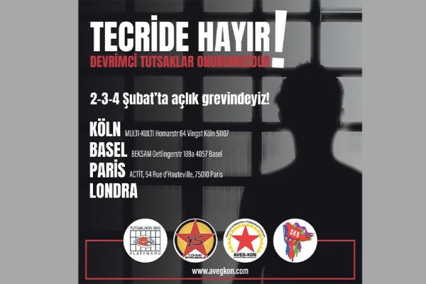 Avrupa'daki Türkiyeli sosyalistler açlık grevine başlıyor