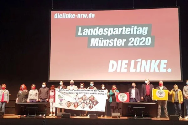 Die Linke NRW kongresinde HDP ile dayanışma