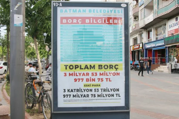 Êlih’te 3 milyar 54 milyon borç