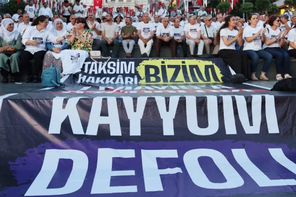 Kayyum protestosunda  İmralı tecridine tepki