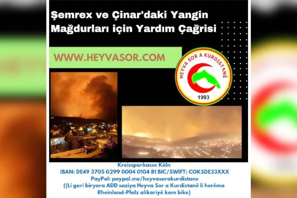 Yangın mağdurlarının çığlığına koşalım