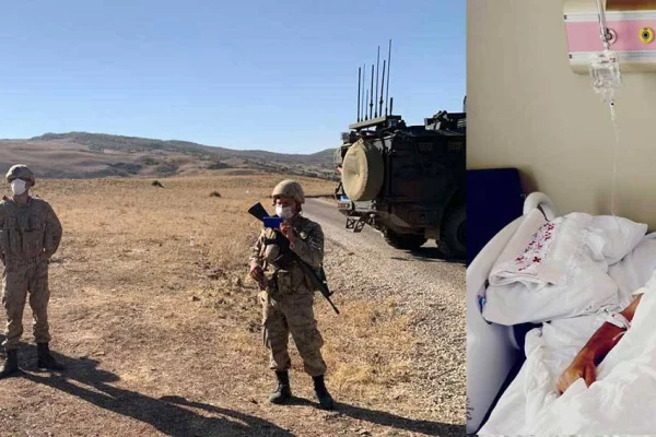 Yanına gidenlere de ateş