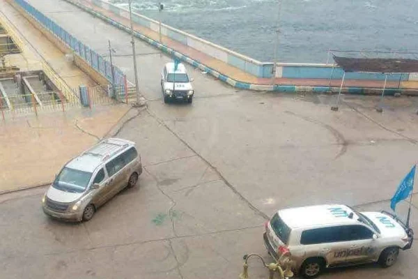 BM heyeti Tişrîn Barajı'nda