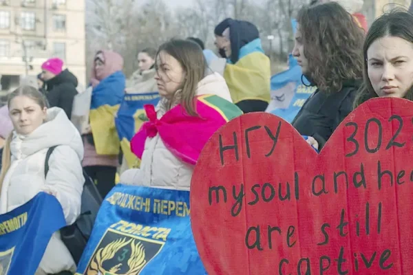 Kiev’de esir protestosu