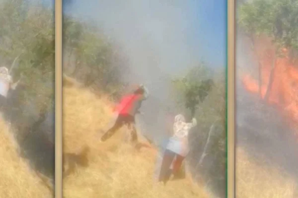 Yangına tepkiye asker saldırısı