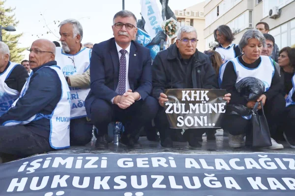 KESK'liler polisle durduruldu