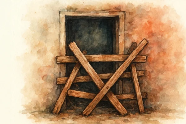 Kapıdaki barikat