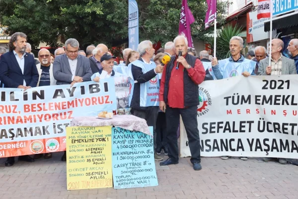 Emeklilerden protesto
