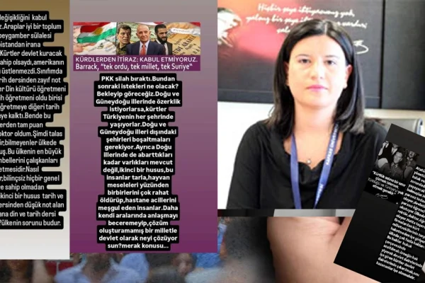 Kadın profesör nefret kustu