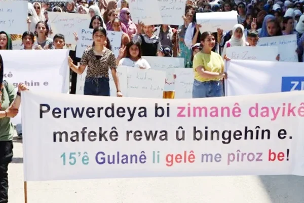 Rojava, Kürtçe için ayakta