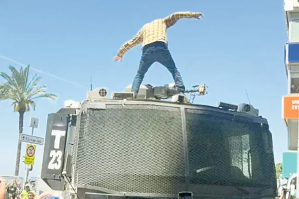 TOMA'ya çıkan yurttaş tutuklandı