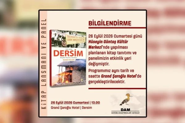 Tunceli Valiliği'nden kitaba engelleme