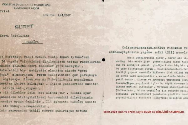 Asimilasyonun 84 yıllık 'gizli' belgesi